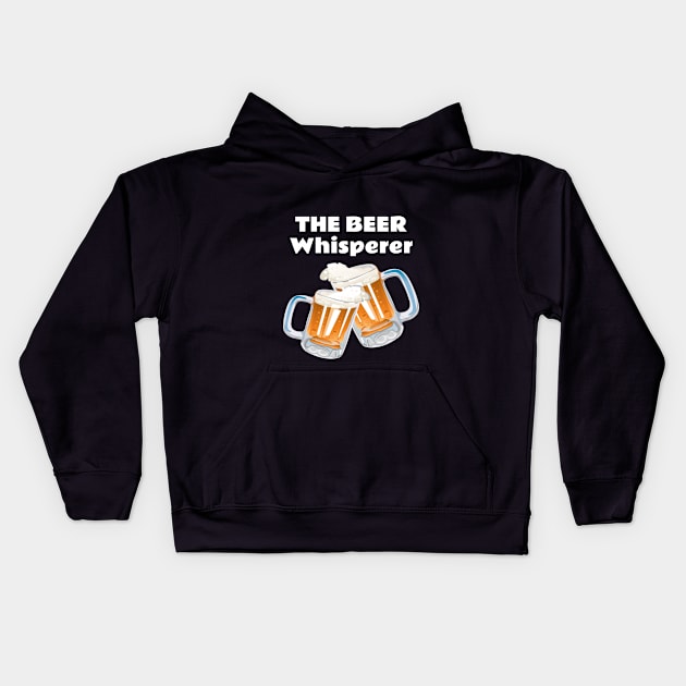 The beer whisperer 2.0 Kids Hoodie by Wavey's